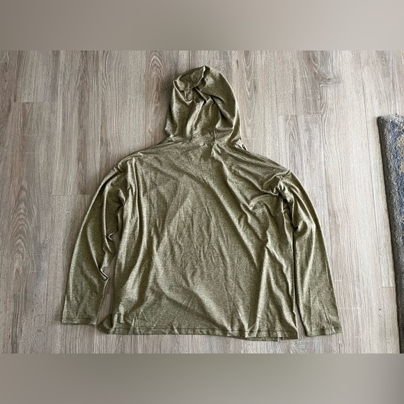 NWT Athleta Women’s Uptempo II Hoodie Sweatshirt Tapestry Gold Heather - Size 1X - Picture 7 of 9